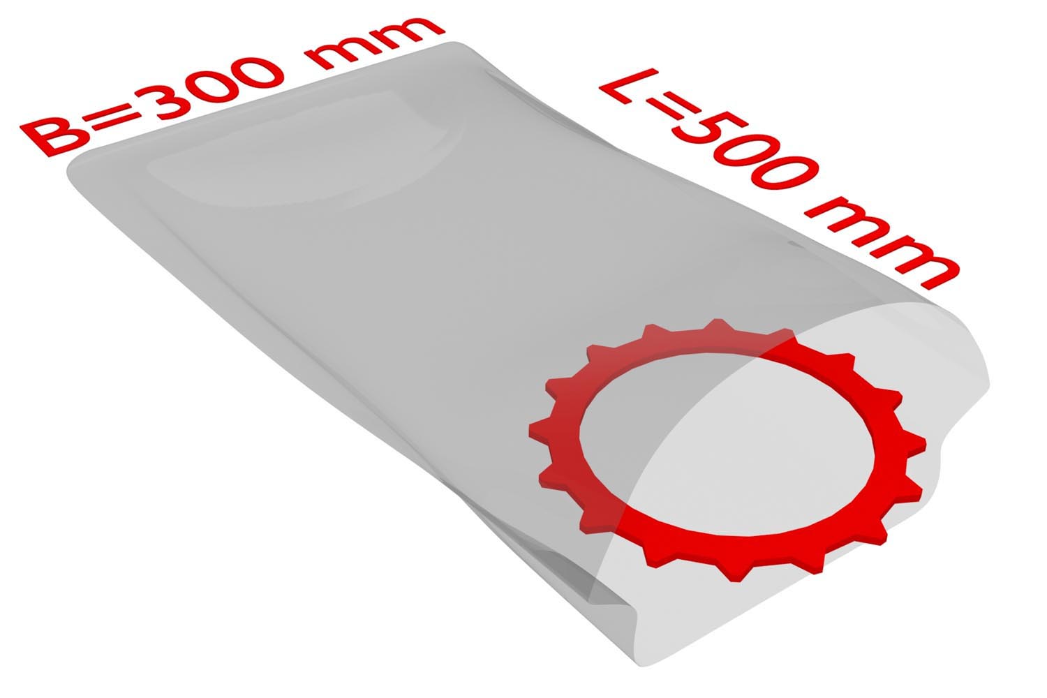 PE-Flachbeutel, 300x500mm, 100µ,, transparent / Inhalt à VE = 500