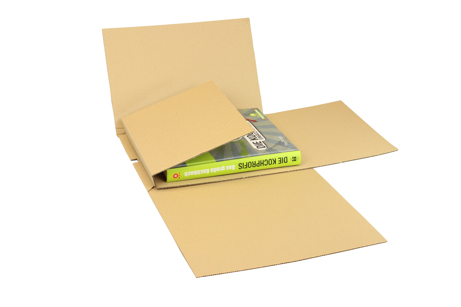 Buchverpackung Drehfix, 330x260x10-115mm, Qualtität 1.20 B, C4, braun / Inhalt à VE = 25