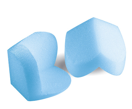 Kantenschutzecken PRO CC, 70mm Schenkellänge, 12mm Stärke, blau, aus Schaum / Inhalt à VE = 3100