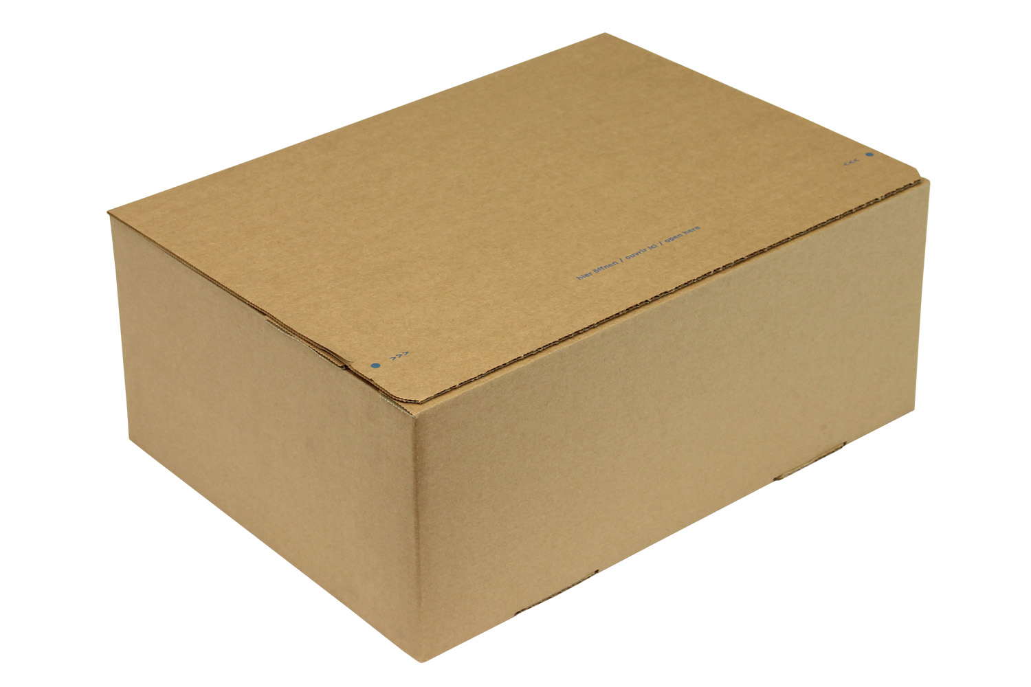 Karton 1-wellig, 345x256x130mm, C4, Qualtität 1.3B, braun, Automatikboden / Inhalt à VE = 20