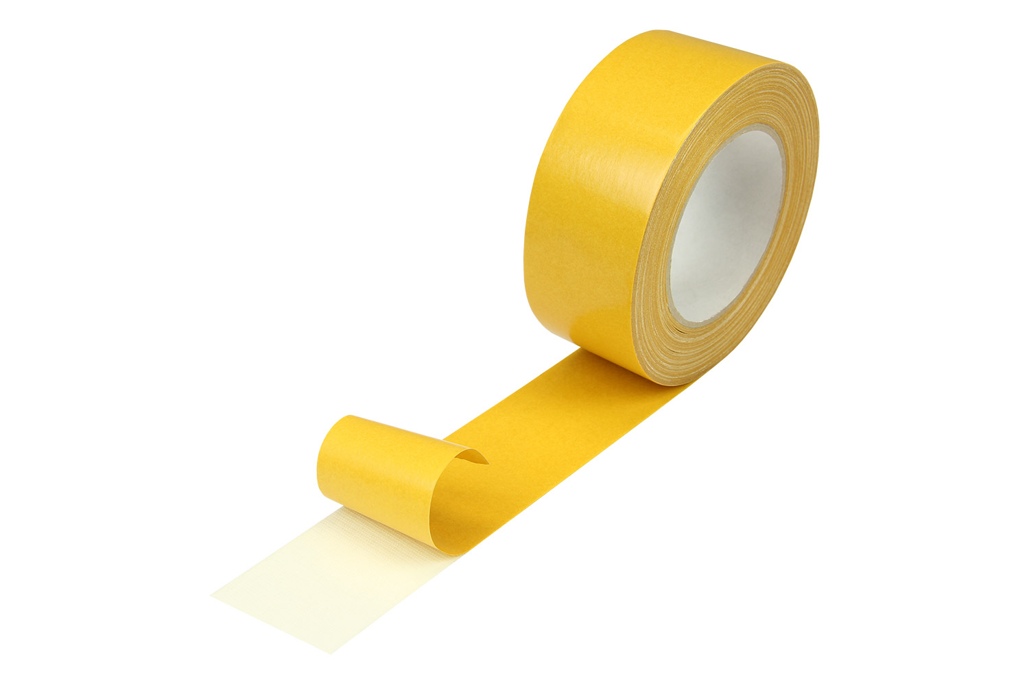 Doppelseitiges Klebeband, 50mm breitx25lfm, 250µ,, gelb, Baumwollzellgewebe / Inhalt à VE = 20