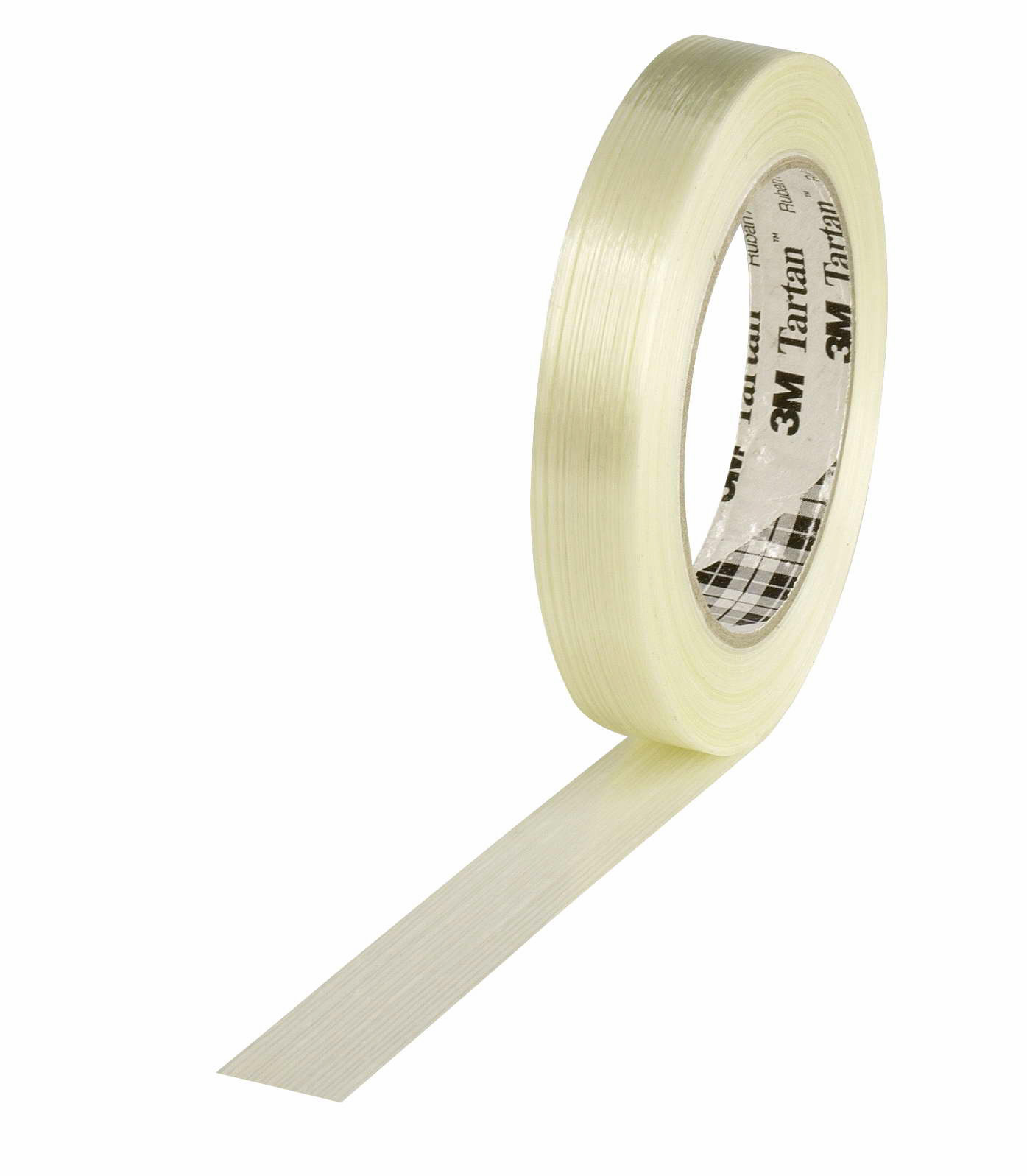 Filamentband, 19mm breitx50lfm, 100µ,, transparent fadenverstärkt / Inhalt à VE = 12