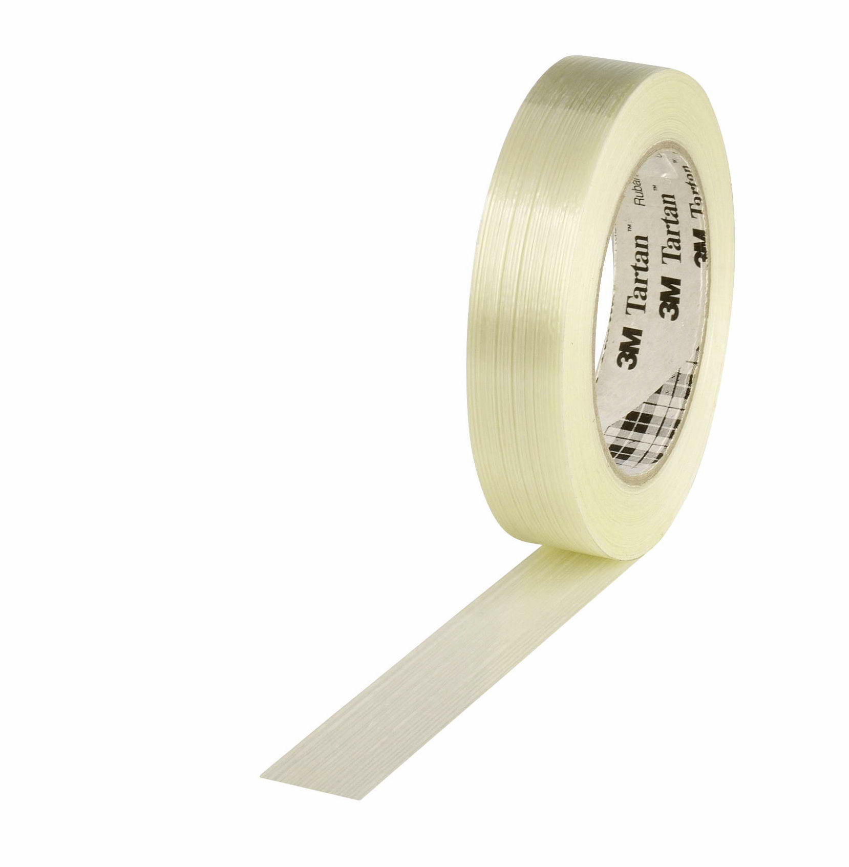 Filamentband, 25mm breitx50lfm, 100µ,, transparent fadenverstärkt / Inhalt à VE = 12