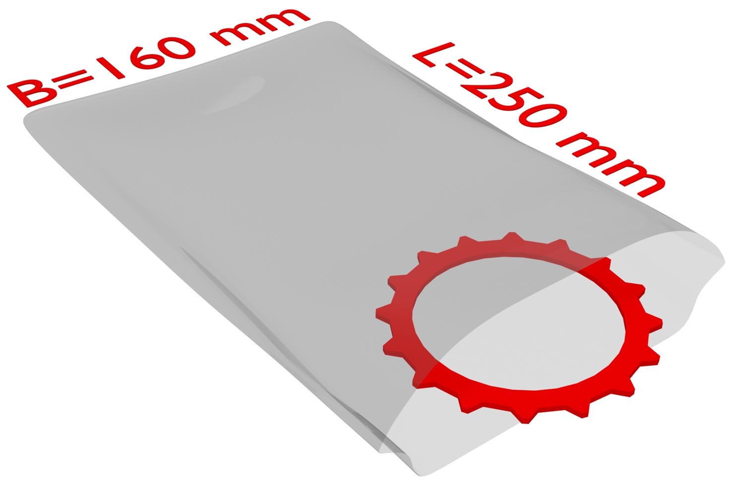PE-Flachbeutel, 160x250mm, 100µ,, transparent / Inhalt à VE = 1000