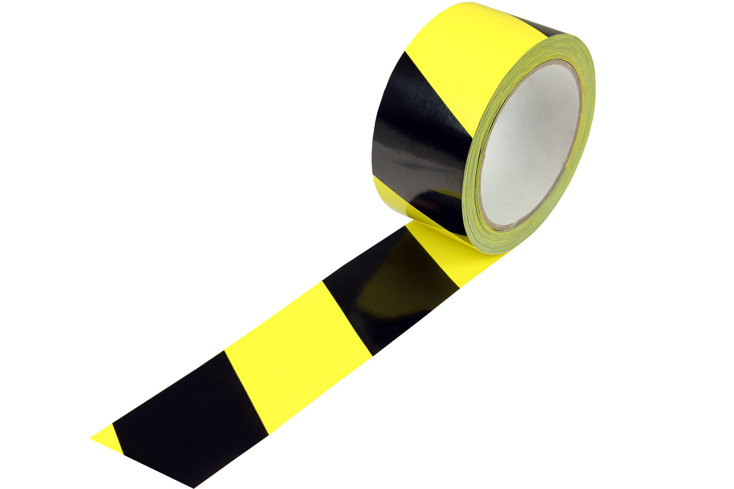 Kennzeichnungsband, 50mm breitx66lfm, 52µ,, gelb/schwarz, nach DIN 4818 / Inhalt à VE = 6