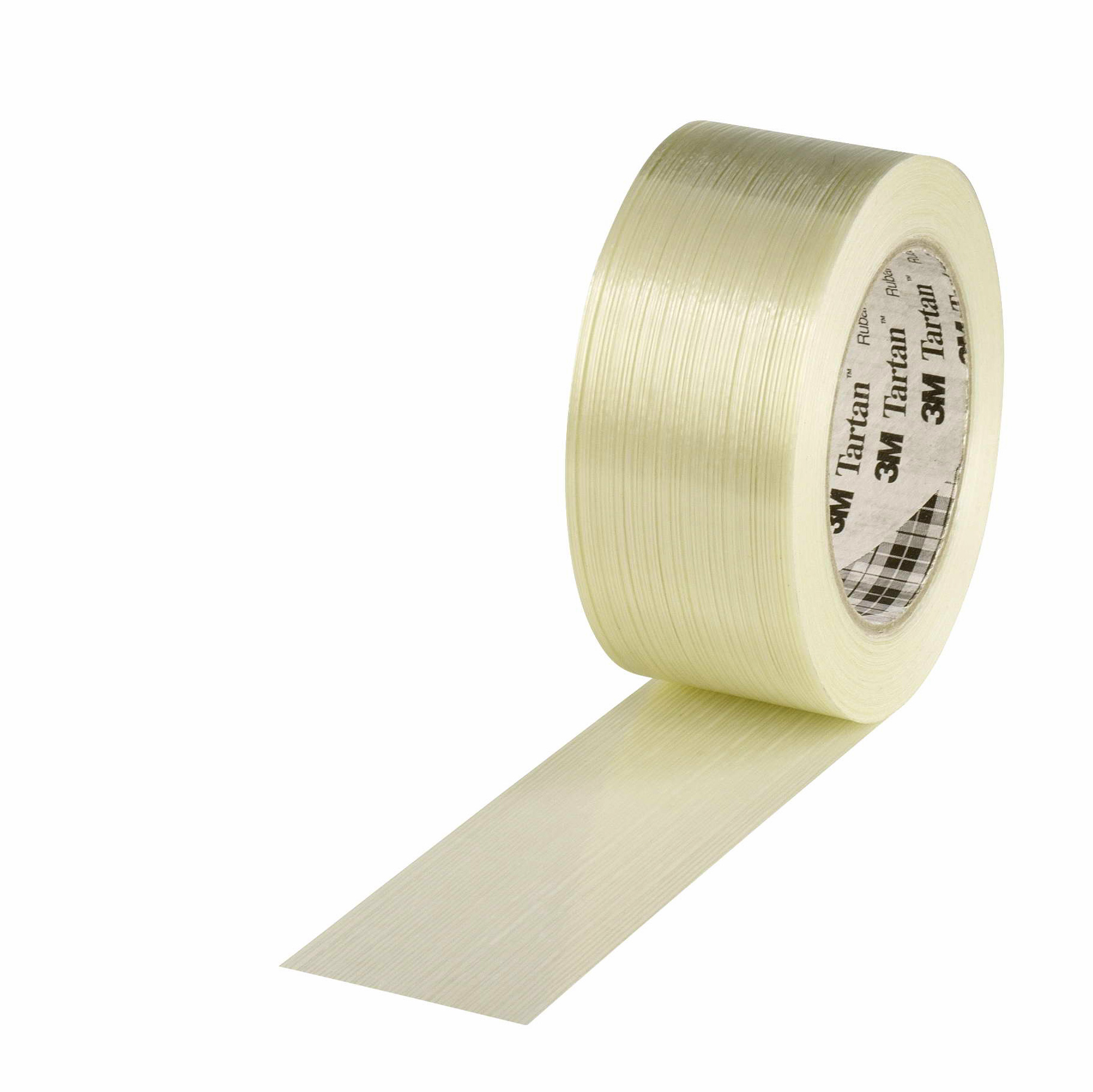 Filamentband, 50mm breitx50lfm, 100µ,, transparent fadenverstärkt, / Inhalt à VE = 18