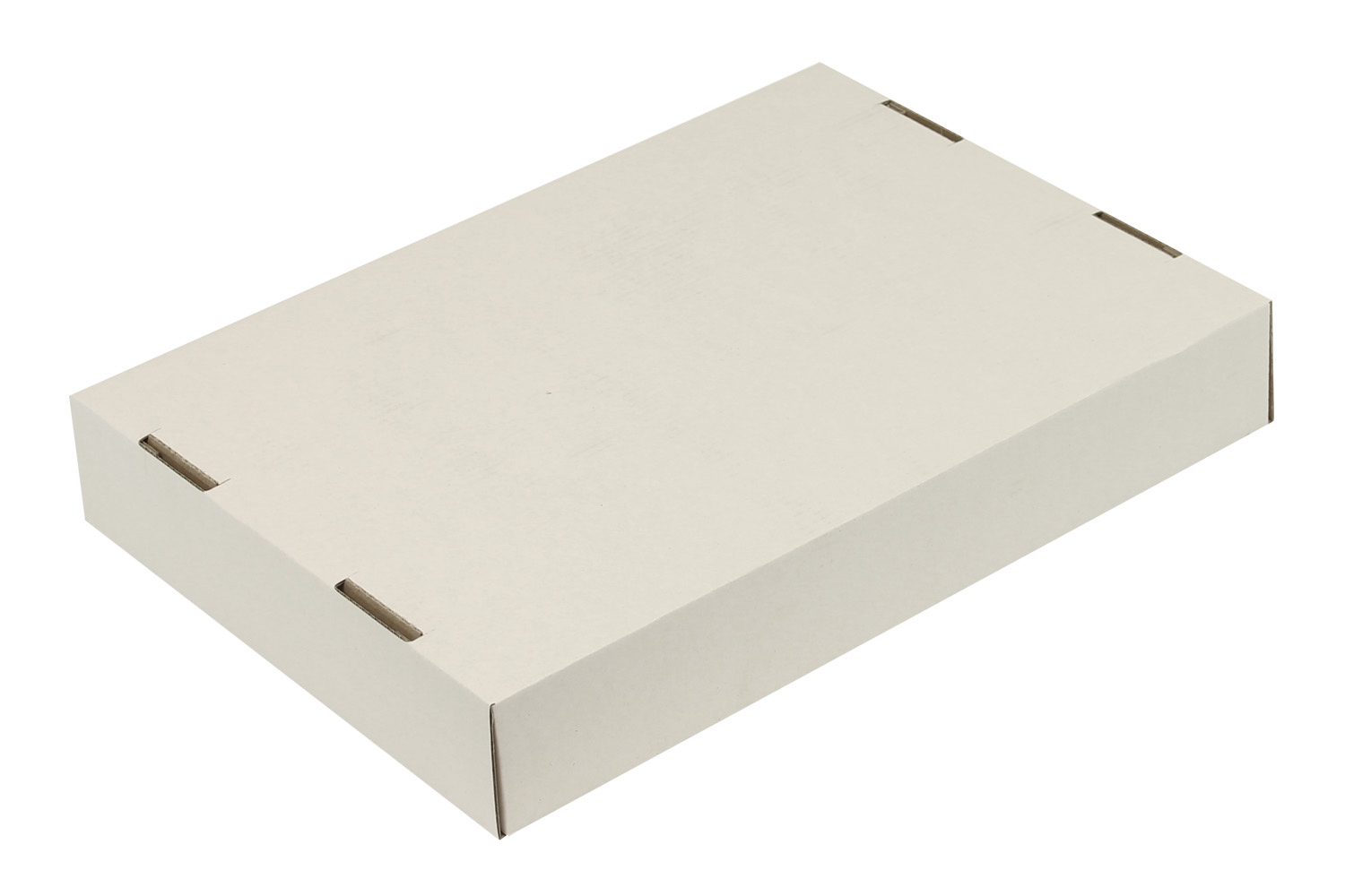 Stülpdeckelkarton, 302x215x45mm, A4, Qualität 1.20E, weiß, 2-teilig, Mikrowellpappe / Inhalt à VE = 50